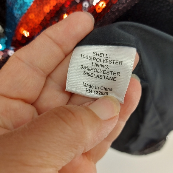 Lovers + Friends Sequined Striped Mini Dress - Picture 6 of 8